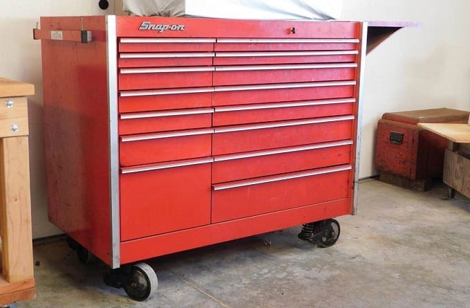 Large Red Rolling Toolbox