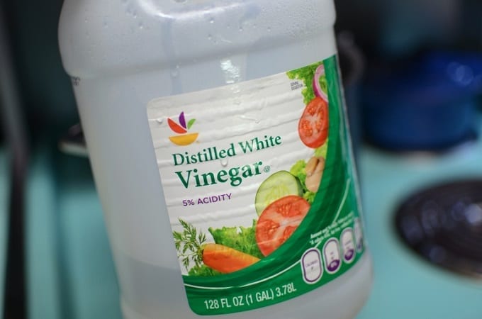 Bottle Of White Distilled Vinegar